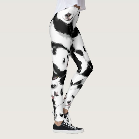 Pandas - Big Hugs - Zeichnend Leggings (Rechts)