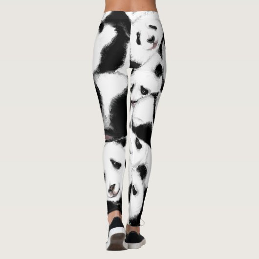Pandas - Big Hugs - Zeichnend Leggings (Rückseite)