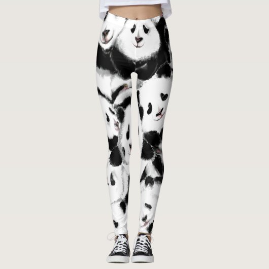 Pandas - Big Hugs - Zeichnend Leggings (Vorderseite)