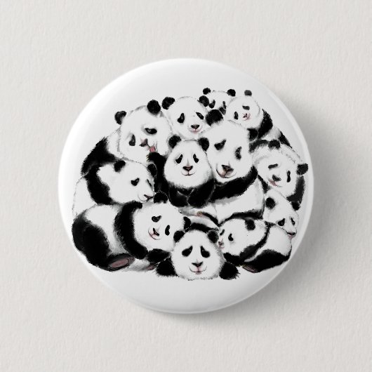 Pandas Button Family Panda (Vorderseite)