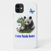 Pandas Case-Mate iPhone 11 Fall Case-Mate iPhone Hülle (Rückseite)
