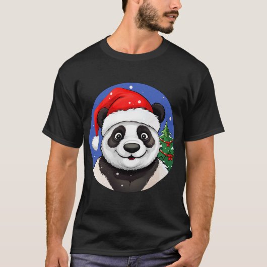 Pandas Christmas T-Shirt (Vorderseite)