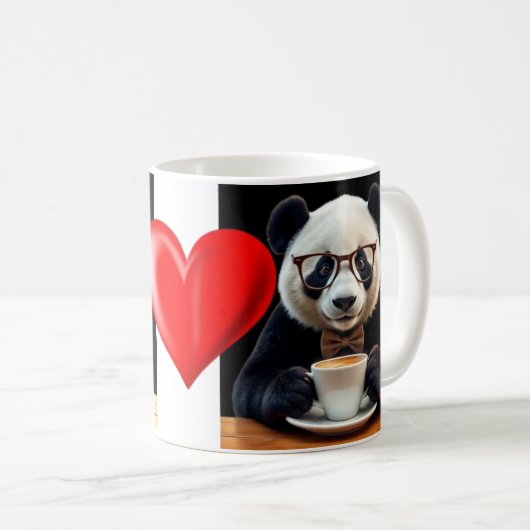 Panda's Coffee Break Kaffeetasse (VorderseiteRechts)