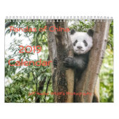 Pandas der China, 2019 Wandkalender (Titelbild)