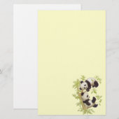 Pandas, der in einem Baum spielt Briefpapier (Vorne/Hinten)