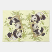 Pandas, der in einem Baum spielt Geschirrtuch (Horizontal)