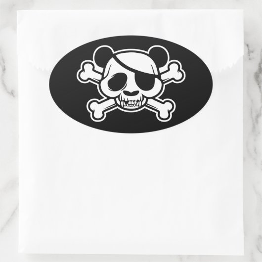 Pandas der Pandazance Ovaler Aufkleber (Tasche)