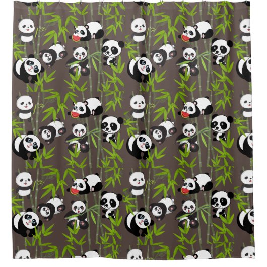 Pandas Duschvorhang (Vorderseite)