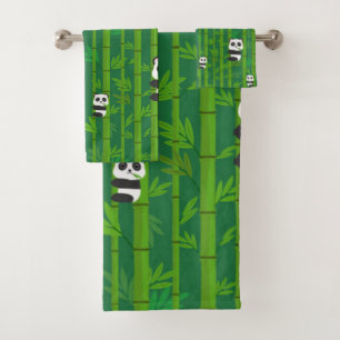 Pandas Ess Bambus Badhandtuch Set