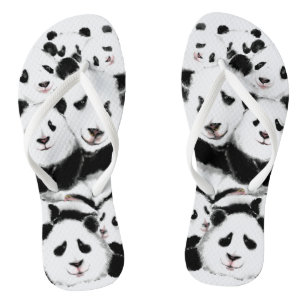 Pandas Flip Flops Badesandalen