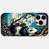 Panda's Forest Hideaway: Bambus Delight Case-Mate iPhone Hülle (Rückseite (Horizontal))