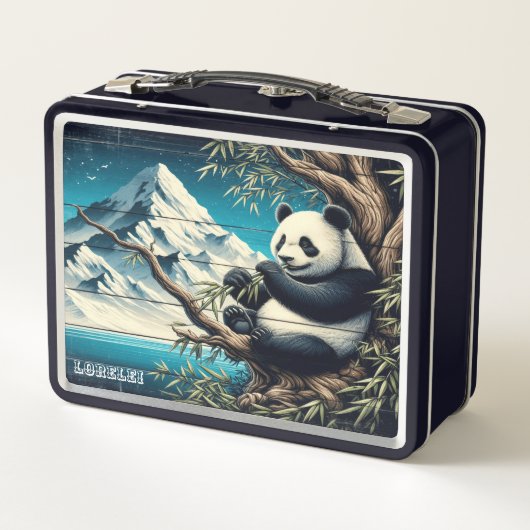 Panda's Forest Hideaway: Bambus Delight Metall Brotdose (Rückseite)