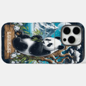 Panda's Forest Sanctuary: Bamboo-Ernährung Case-Mate iPhone Hülle (Rückseite (Horizontal))