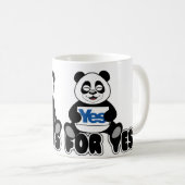 Pandas für ja-Tasse Kaffeetasse (VorderseiteRechts)