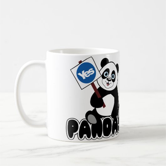 Pandas für ja-Tasse Kaffeetasse (Links)