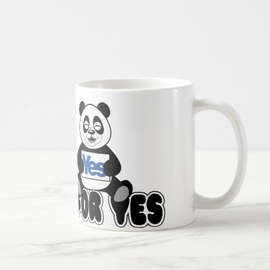 Pandas für ja-Tasse Kaffeetasse (Rechts)