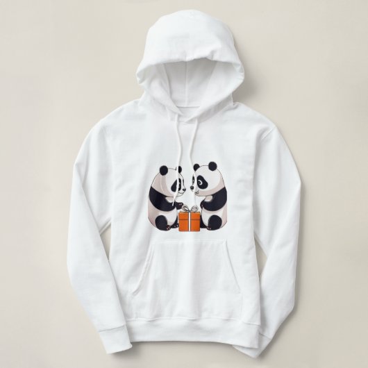 Pandas Gegenwart Hoodie (Design vorne)
