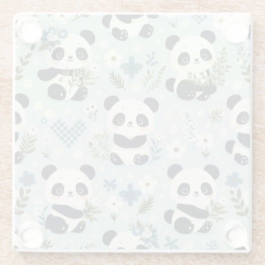 Pandas Glasuntersetzer (Rückseite)