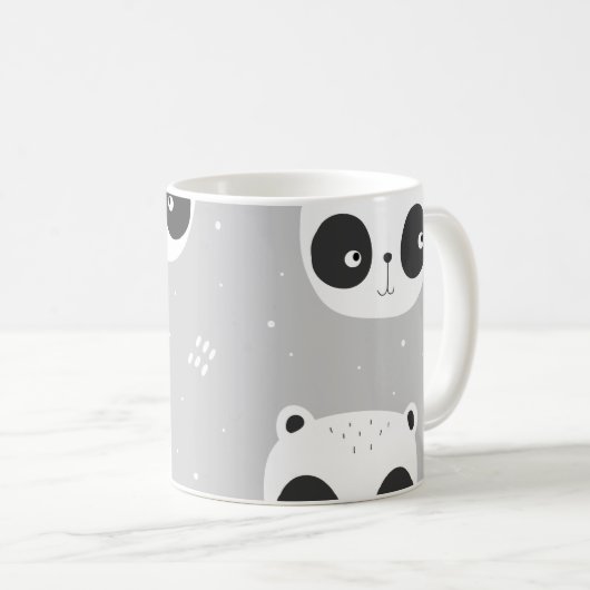 Pandas grey kaffeetasse (VorderseiteRechts)