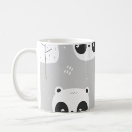 Pandas grey kaffeetasse