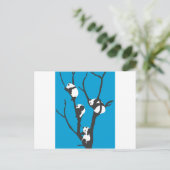 Pandas Hangin' Out Postkarte (Stehend Vorderseite)