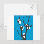 Pandas Hangin' Out Postkarte (Vorne/Hinten)