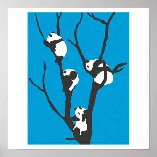 Pandas Hangin'Out Poster (Vorne)