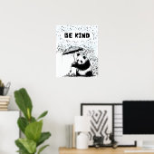 Panda's Haven: Seien Sie freundlich, Freunde zu fü Poster (Heimbüro)