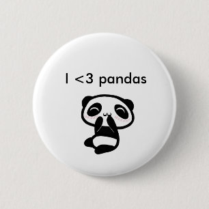 Pandas I <3 Button
