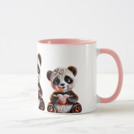 Pandas im Herzen. Tasse