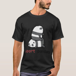 Pandas importieren T-Shirt