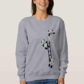 Pandas in der Tasche Sweatshirt (Vorderseite)