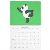 Pandas in Yoga-Posen Kalender (Mär 2027)