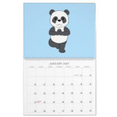 Pandas in Yoga-Posen Kalender (Jan 2027)
