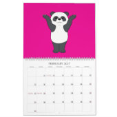 Pandas in Yoga-Posen Kalender (Feb 2027)