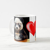 Pandas Kaffeepause Kaffeetasse (Vorderseite Links)
