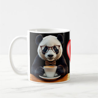 Pandas Kaffeepause Kaffeetasse
