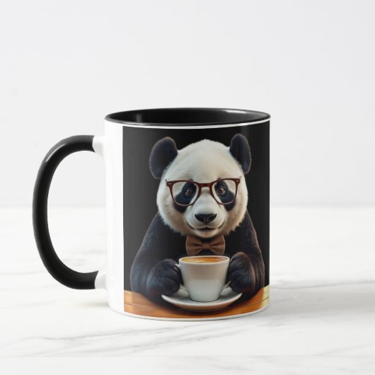 Pandas Kaffeepause Tasse (Links)