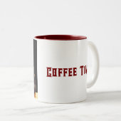 Pandas Kaffeepause Zweifarbige Tasse (VorderseiteRechts)