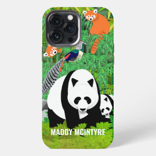 Pandas Lady Amhersts Fasanen Rote Pandas Bambus iPhone 13 Pro Max Hülle