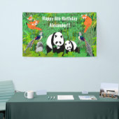Pandas Lady Amherst's Fasants Red Pandas Bamboo Banner (Messeveranstaltung)