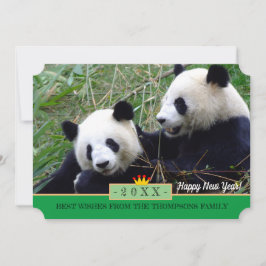 Panda's Liebe & Happy New Year! Karte/China Feiertagskarte
