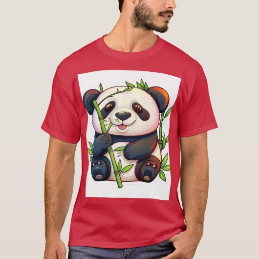 Pandas Lieblingsjause T-Shirt (Vorderseite)