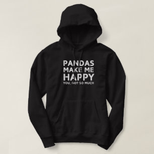 Pandas machen mich glücklich Sie nicht so viel - l Hoodie