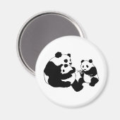 Pandas Magnet (Vorderseite/Rückseite)