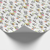 Pandas Muster Geschenkpapier (Ecke)