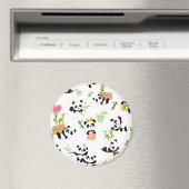 Pandas Muster Magnet (In Situ (Geschirrspüler))