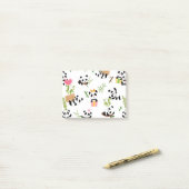 Pandas Muster Post-it Klebezettel (Auf Schreibtisch)