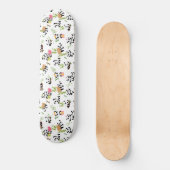 Pandas Muster Skateboard (Vorderseite)