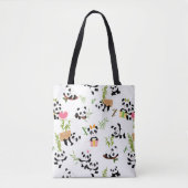 Pandas Muster Tasche (Vorderseite)